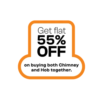 Get flat 55% off on buying both chimney and hob together